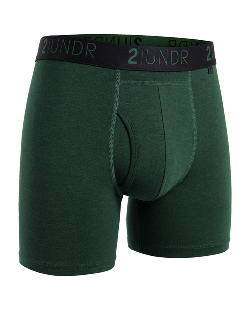2UNDR Swing Shift Boxer Brief Jade 2U01BB-480 | Front View | Mens Boxer Briefs | Topdrawers Underwear for Men