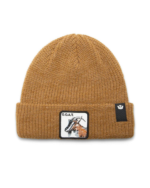 Goorin Bros. The Goat Beanie Amber 107-3680-AMB01 | Front View | Mens Caps | Topdrawers Apparel for Men