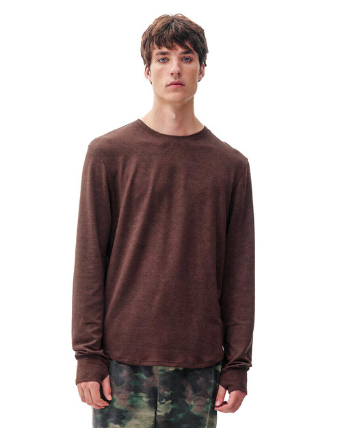 Kuwalla Tee Uppercut Sweater Brown KUL-LS111-0326 | Front View | Mens Casual Tops | Topdrawers Clothing for Men