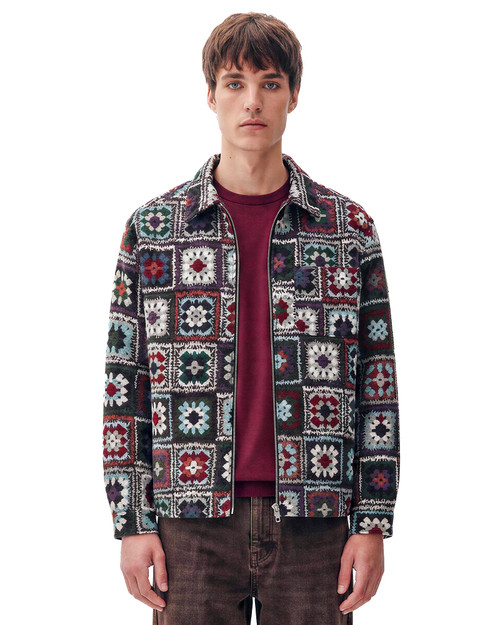 Kuwalla Tee Crochet Tapestry Shirt KUL-CTO118-0326 | Front View | Mens Long Sleeve Shirts | Topdrawers Clothing for Men