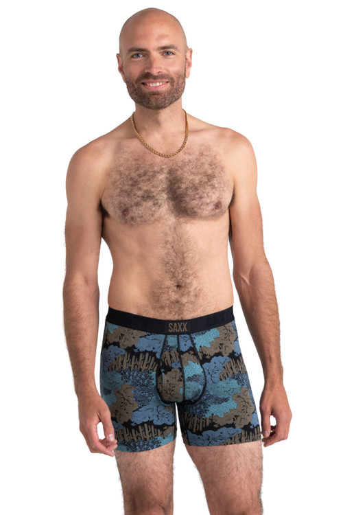 Saxx Ultra Boxer Brief w/ Fly | Sonora Camo Slate SXBB30F-SCS - Mens Boxer Briefs - Front View - Topdrawers Underwear for Men
