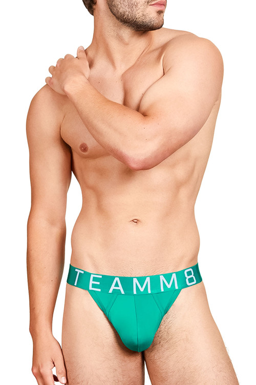 Teamm8 Spartacus Thong | Blue Green Grass TU-TGSPAR-BGN | Mens Thongs |  Topdrawers Underwear for Men