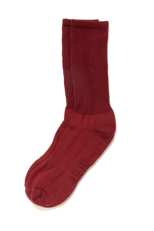 American Trench Mil-Spec Sport Socks | Oxblood SCK-SS-MLSPC-OXR - Mens Crew Socks - Front View - Topdrawers Underwear for Men
