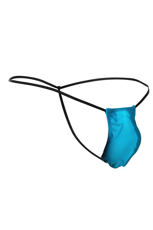 Justin + Simon Classic G-String | Turquoise | XSJ02-TQ  - Mens Thongs - Rear View - Topdrawers Underwear for Men

