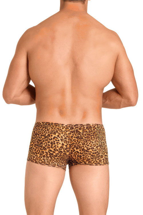 Go Softwear Prowl Cheetah Print Mini Boxer | 3413-CHT  - Mens Boxer Briefs - Rear View - Topdrawers Underwear for Men
