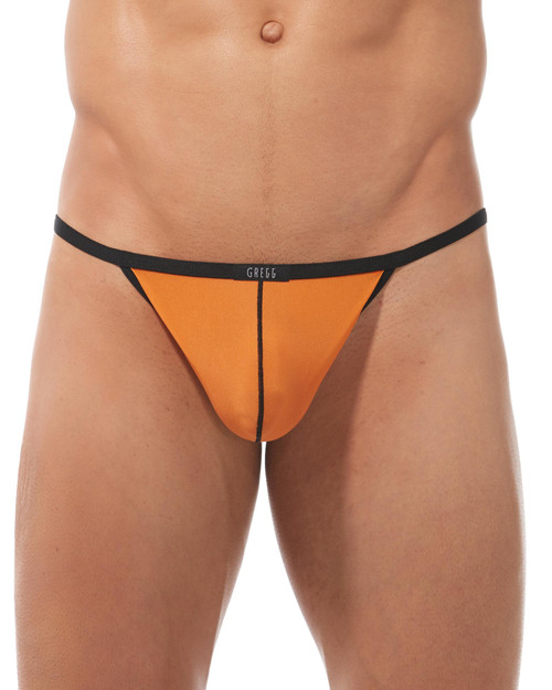Gregg Homme Torridz Pouch Cockring | Orange | 87416-OR  - Mens Pouch Thongs - Front View - Topdrawers Underwear for Men

