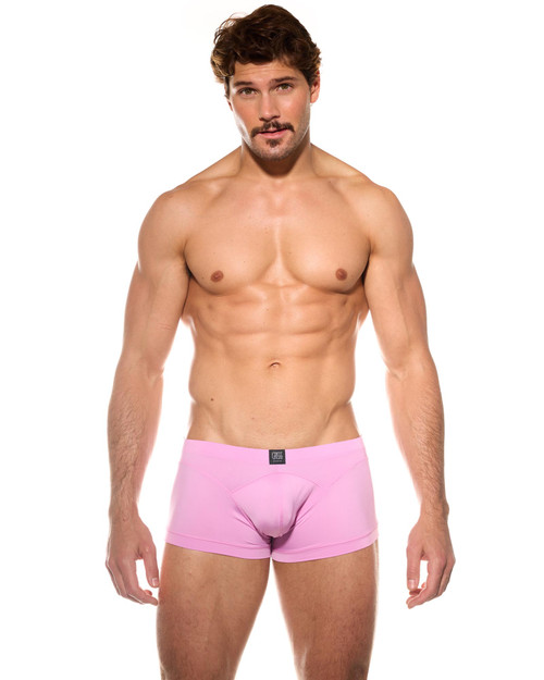 Gregg Homme Wonder Boxer Brief | Pink | 96105-PK  - Mens Boxer Briefs - Front View - Topdrawers Underwear for Men
