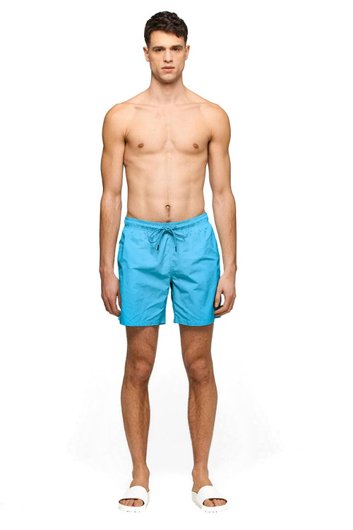 Kuwalla Tee Essential Swim Trunks | Malibu Blue | KUL-SWIM01-MLBU  - Mens Boardshort Swim Shorts - Front View - Topdrawers Swimwear for Men
