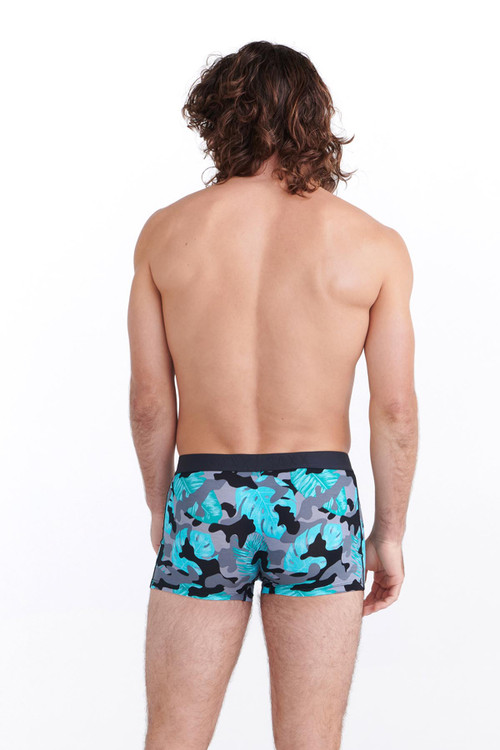 Saxx Vibe Trunk | Island Cam | SXTM35-KIC  - Mens Boxer Briefs - Rear View - Topdrawers Underwear for Men
