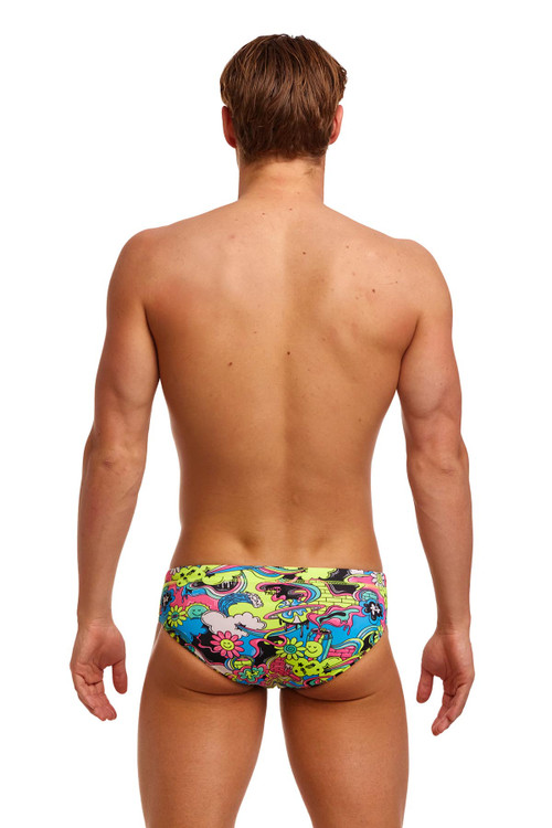 Funky Trunks Classic Swim Briefs | Smash Mouth | FT35M71625  - Mens Swim Briefs - Rear View - Topdrawers Swimwear for Men
