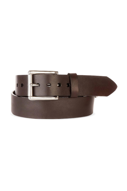 Brave Leather Classic Bridle Belt | Brandy | 001CLASSIC-BRND  - Mens Belts - Front View - Topdrawers Apparel for Men
