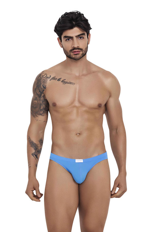 Clever Angel Jockstrap | Blue | 1206-07  - Mens Bottomless Briefs - Front View - Topdrawers Underwear for Men
