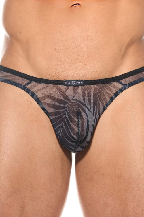 Gregg Homme Outline Thong | Navy | 200104-NV  - Mens Thongs - Front View - Topdrawers Underwear for Men
