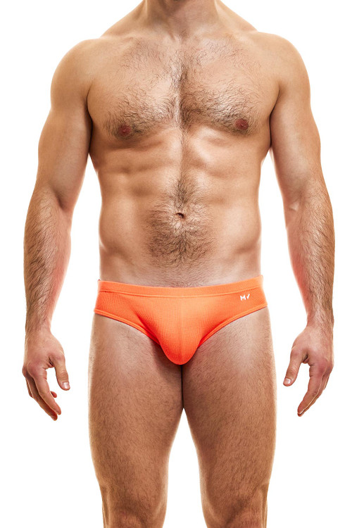 Modus Vivendi Peace Classic Brief | Orange | 04017-OR  - Mens Briefs - Front View - Topdrawers Underwear for Men
