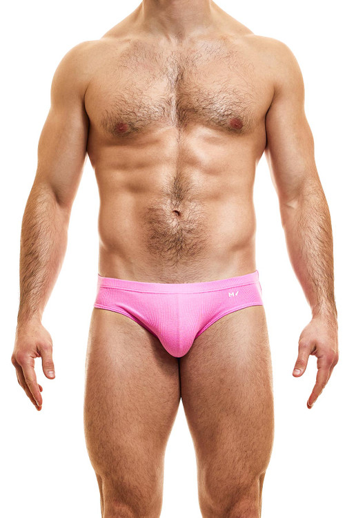 Modus Vivendi Peace Classic Brief | Fuchsia | 04017-FUS  - Mens Briefs - Front View - Topdrawers Underwear for Men

