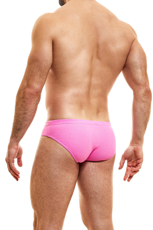 Modus Vivendi Peace Classic Brief | Fuchsia | 04017-FUS  - Mens Briefs - Rear View - Topdrawers Underwear for Men
