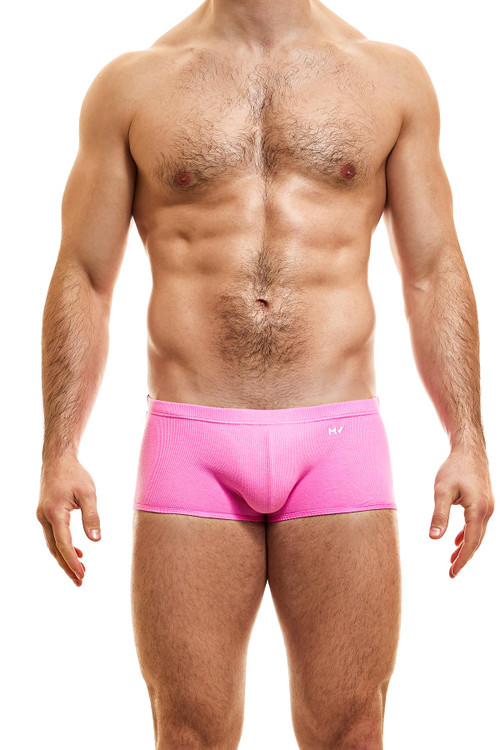 Modus Vivendi Peace Brazil Cut Boxer | Fuchsia | 04022-FUS  - Mens Boxer Briefs - Front View - Topdrawers Underwear for Men
