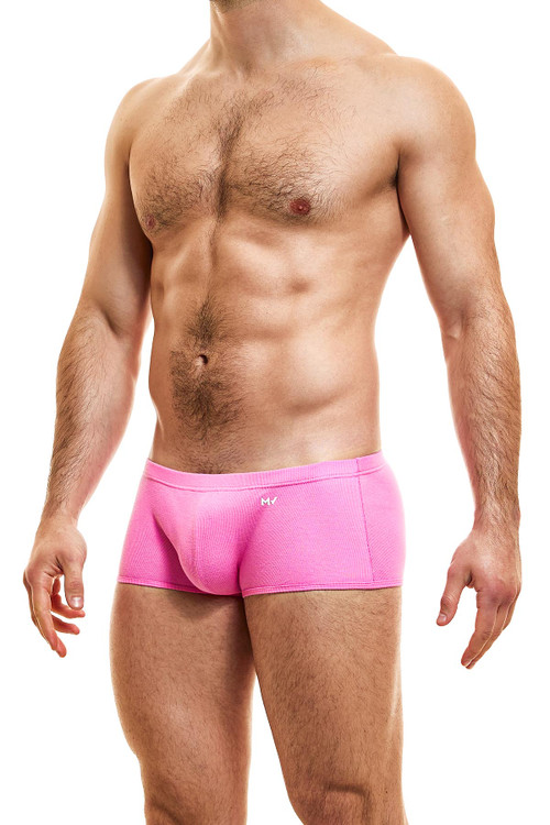 Modus Vivendi Peace Brazil Cut Boxer | Fuchsia | 04022-FUS  - Mens Boxer Briefs - Side View - Topdrawers Underwear for Men
