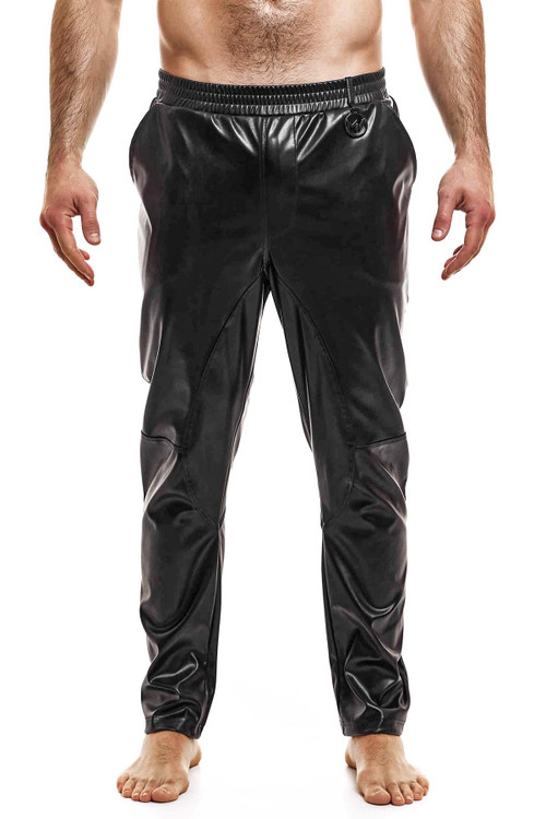 Modus Vivendi Leather Pants | Black | 20563-BL  - Mens Fetish Leather Pants - Front View - Topdrawers Clothing for Men
