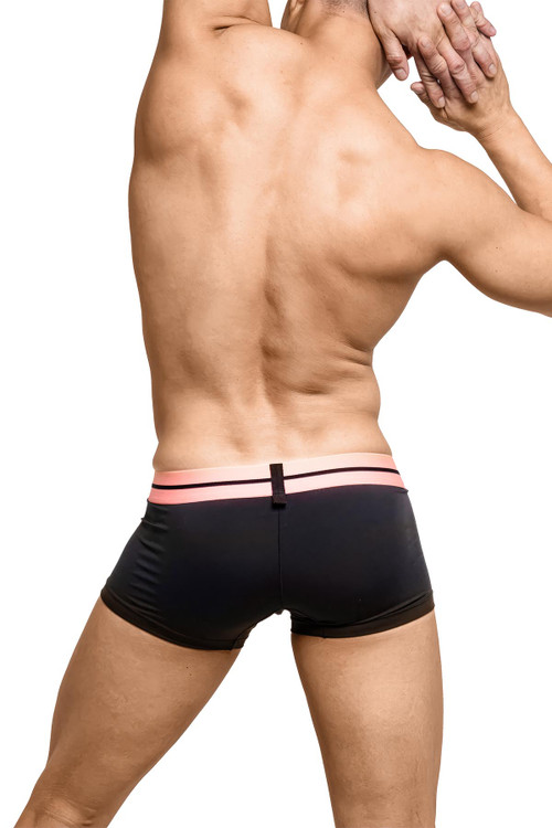 Private Structure Micro Maniac Trunk | Black | MMUX4178-BL  - Mens Trunk Boxers - Rear View - Topdrawers Underwear for Men
