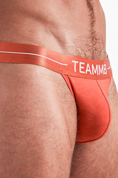 Teamm8 Icon Sport Brief | Chilli | TU-BFICON-RED  - Mens Briefs - Side View - Topdrawers Underwear for Men
