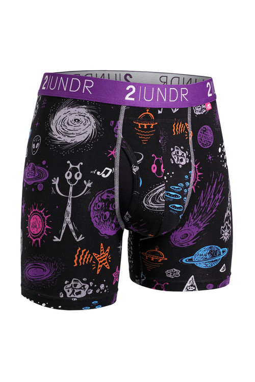 2UNDR Swing Shift Boxer Brief | Kosmos | 2U01BB-411  - Mens Trunk Boxer Briefs - Front View - Topdrawers Underwear for Men
