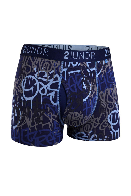 2UNDR Swing Shift Trunk | Drippings | 2U01TR-408  - Mens Trunk Boxer Briefs - Front View - Topdrawers Underwear for Men
