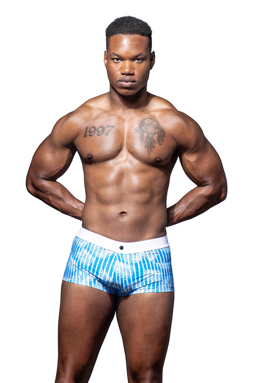 Andrew Christian Holiday Swim Trunk | 70084  - Mens Swim Trunks - Front View - Topdrawers Swimwear for Men

