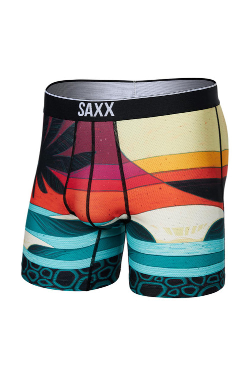 Saxx Volt Boxer Brief | Erik Abel Volcano | SXBB29-EAV  - Mens Boxer Briefs - Front View - Topdrawers Underwear for Men
