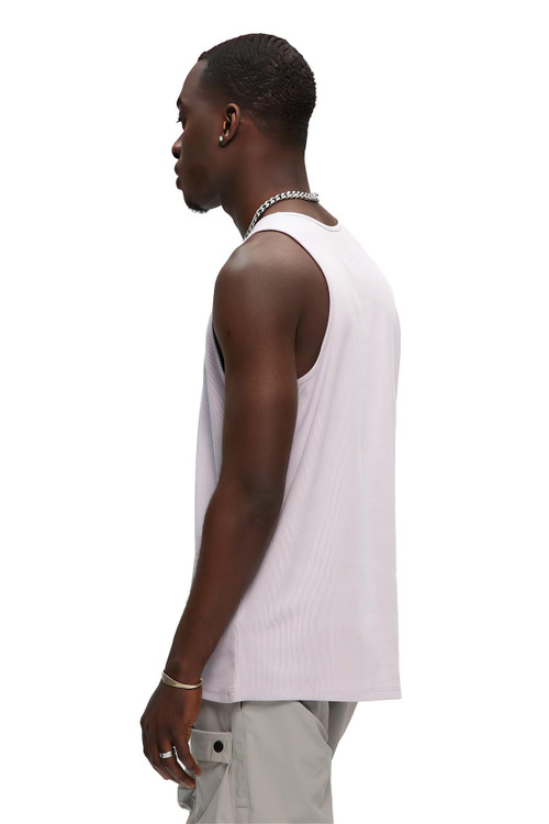 Kuwalla Tee Premium Rib Tank | Orchid Hush | KUL-RTK3113-ORH  - Mens Tank Top Singlets - Rear View - Topdrawers Clothing for Men
