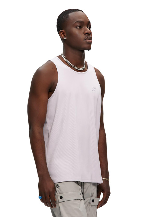 Kuwalla Tee Premium Rib Tank | Orchid Hush | KUL-RTK3113-ORH  - Mens Tank Top Singlets - Side View - Topdrawers Clothing for Men
