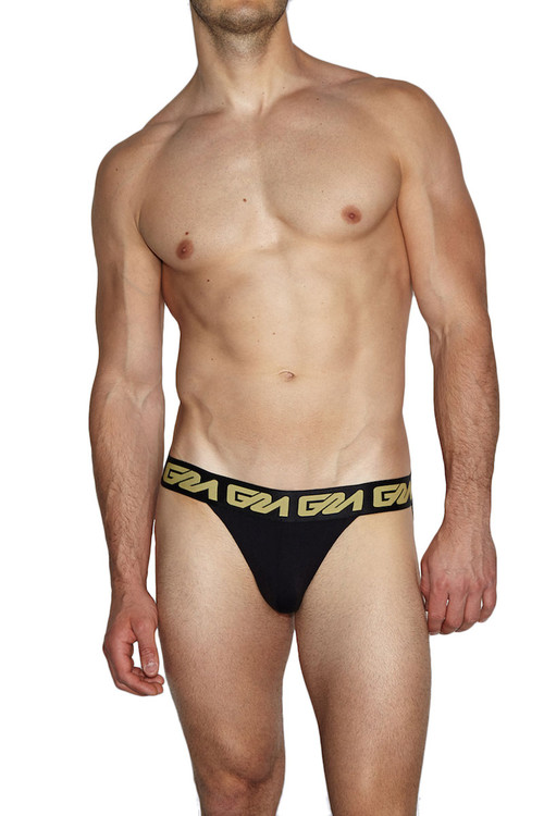 Garçon Model Miramar Jock GM17-MIAMI-JS-BGOLD - Front  View - Topdrawers Underwear for Men