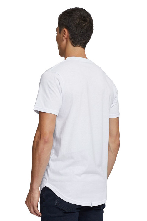 Kuwalla Tee Eazy Scoop Tee KUL-CT1851-WHT White - Mens T-Shirts - Rear View - Topdrawers Clothing for Men
