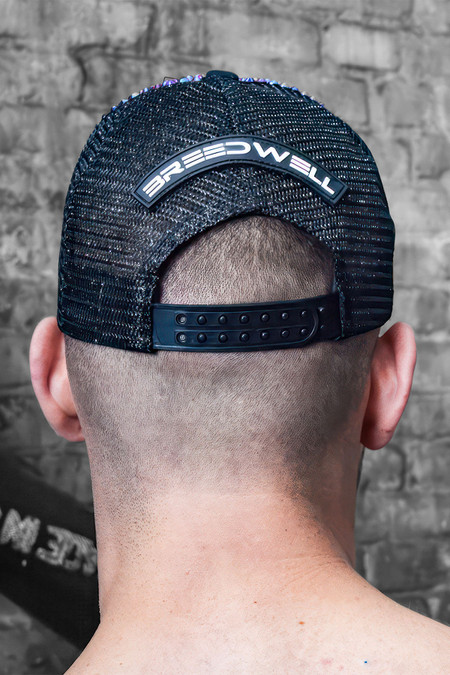 Breedwell Spark Trucker Hat | Blue | 2204-HAT-BU  - Mens Caps - Rear View - Topdrawers Clothing for Men
