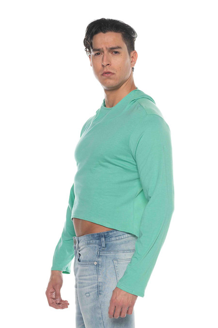 Go Softwear Pacific Lite Weight Pull-Over Hoody | Spearmint | 4826-SPGN  - Mens Hoodies - Side View - Topdrawers Clothing for Men

