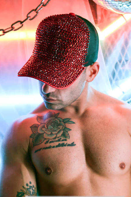 Breedwell Spark Trucker Hat | Red | 2204-HAT  - Mens Hats - Front View - Topdrawers Clothing for Men
