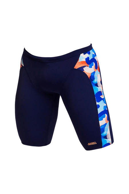 Funky Trunks Training Swim Jammers | Wet Paint | FT37M71612  - Mens Swim Trunks - Front View - Topdrawers Swimwear for Men
