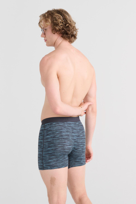 Saxx Ultra Boxer Brief Fly Spacedye Stripe SXBB30F | Rear View | Mens Boxer Briefs | Topdrawers Underwear for Men
