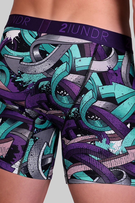 2UNDR Swing Shift Boxer Brief Way2Go 2U01BB | Rear View | Mens Boxer Briefs | Topdrawers Underwear for Men