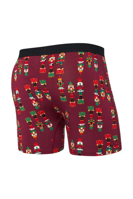 Saxx Ultra Boxer Brief Fly | Nutcracker Merlot SXBB30F | Rear View | Mens Boxer Briefs | Topdrawers Underwear for Men
