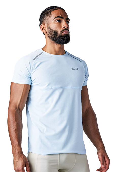 Peelers Power Tee | Blue PW24TE | Front View | Mens T-Shirts | Topdrawers Clothing for Men