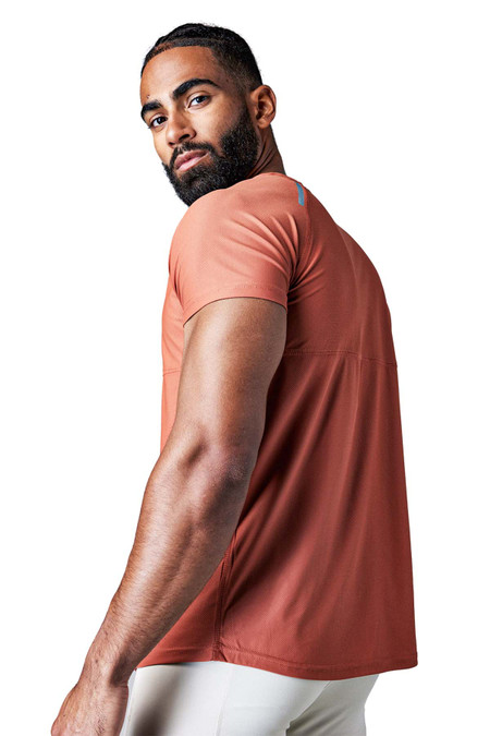 Peelers Power Tee | Terracotta PW24TE | Rear View | Mens T-Shirts | Topdrawers Clothing for Men