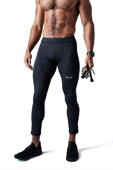Peelers Agility Pant | Black AG24PA | Front View | Mens Athletic Shorts | Topdrawers Clothing for Men