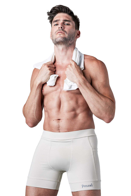 Peelers Agility Short | Champagne AG24SH | Front View | Mens Athletic Shorts | Topdrawers Clothing for Men