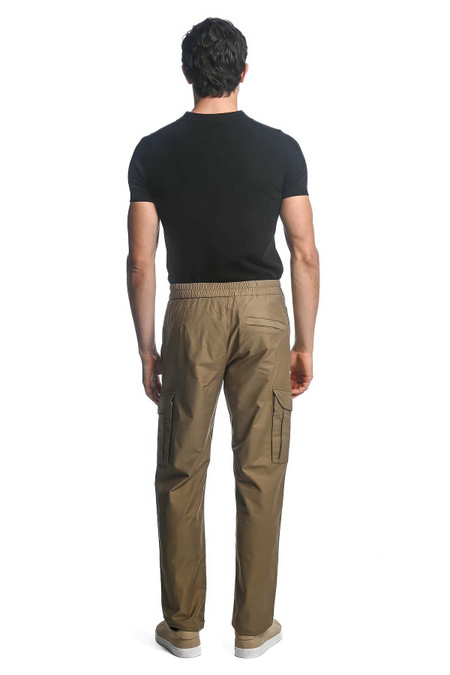 Postmarc Stretch Woven Cargo Pants | Fawn PM-3030 | Rear View | Mens Pants | Topdrawers Clothing for Men