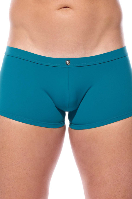 Gregg Homme Caliente Swim Boxer | Turquoise 170645 | Front View | Mens Swim Boxers | Topdrawers Swimwear for Men