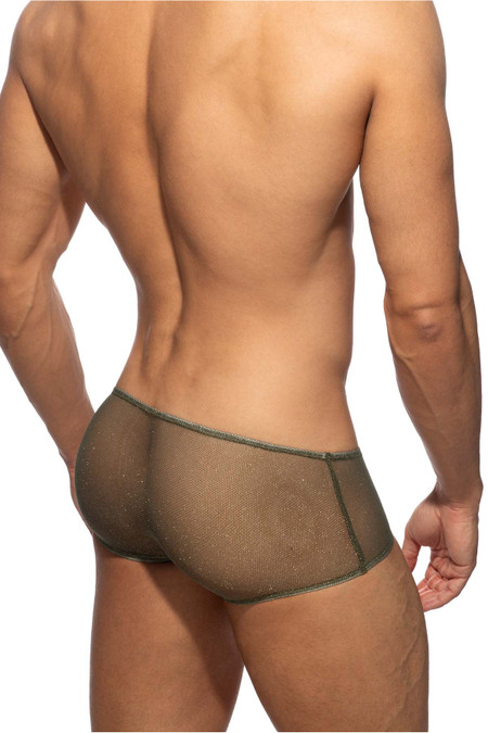 Addicted Charm Sunga | Khaki AD1295 | Rear View | Mens Boxer Briefs | Topdrawers Underwear for Men