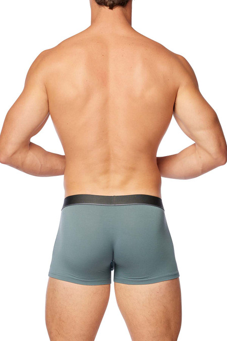 Obviously PrimeMan Boxer Brief 3 Inch | Slate A00 | Rear View | Mens Boxer Briefs | Topdrawers Underwear for Men