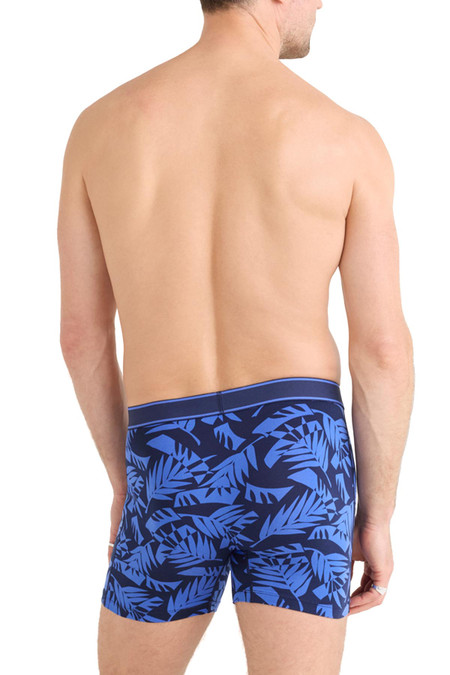 Saxx Daytripper Boxer Brief Fly | Palm Frond Maritime SXBB11F | Rear View | Mens Boxer Briefs | Topdrawers Underwear for Men