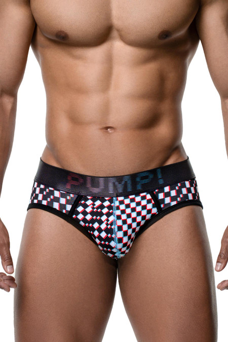 PUMP! Glitch Brief 12083 | Front View | Mens Briefs | Topdrawers Underwear for Men